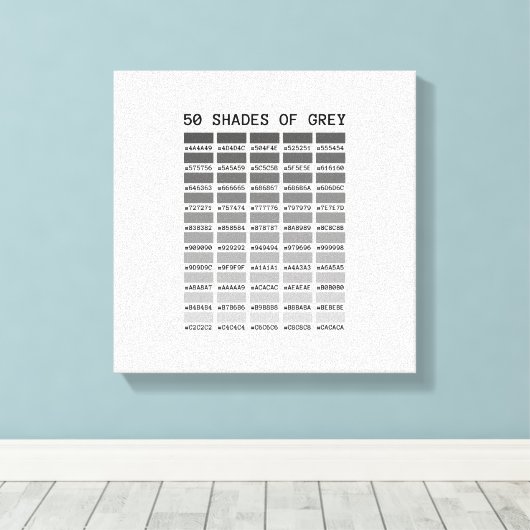 50 grijstinten canvas afdruk (Insitu (Houten vloer))