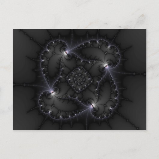 50 grijze schaduwen - fractale kunst briefkaart (Voorkant)