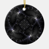 50 grijze schaduwen - fractale kunst keramisch ornament (Voorkant)