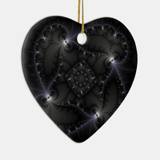 50 grijze schaduwen - fractale kunst keramisch ornament (Rechts)