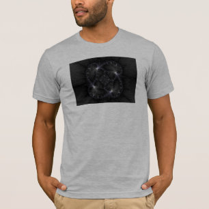50 grijze schaduwen - fractale kunst t-shirt