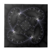 50 grijze schaduwen - fractale kunst tegeltje (Voorkant)