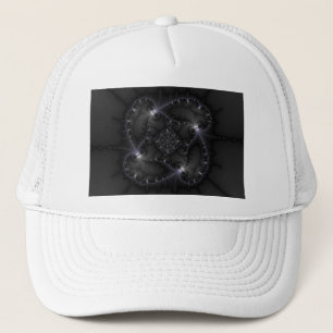 50 grijze schaduwen - fractale kunst trucker pet