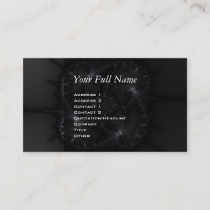 50 grijze schaduwen - fractale kunst visitekaartje