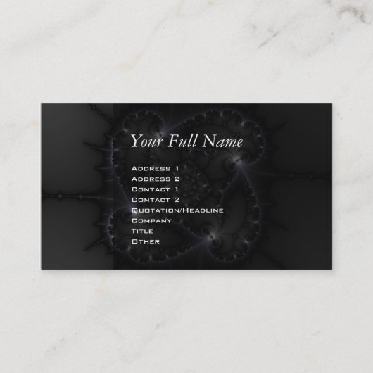 50 grijze schaduwen - fractale kunst visitekaartje (Voorkant)