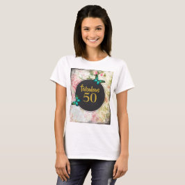 50 groene vlinders op collage t-shirt