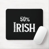 50% Half Irish Shirt, St Patricks Day Muismat (Met muis)