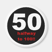 50 Halverwege tot 100 Magneet (Voorkant)