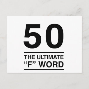 50 Het ultieme "F" woord Briefkaart