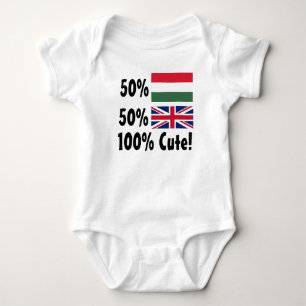50% Hongaarse 50% Britse 100%-koffer Romper