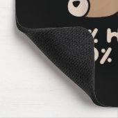 50% Hungry 50% Tired Funny Lazy Bear - Hungry Muismat (Hoek)