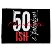 50 Iets en fantastisch plezier Large Cadeautasje (Achterkant)