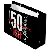 50 Iets en fantastisch plezier Large Cadeautasje (Voorkant Gekanteld)