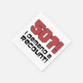 50? Ik eis een hertelling grappig verjaardagsfeest Servetten (Hoek)