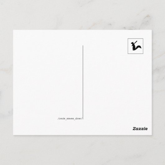  50-inch Diner Kodachrome Briefkaart (Achterkant)