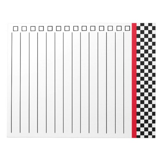 50-inch diner notitieblok (Voorkant)