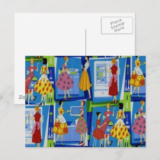 50-inch ontwerp voor huisvrouw briefkaart (Voorkant / Achterkant)