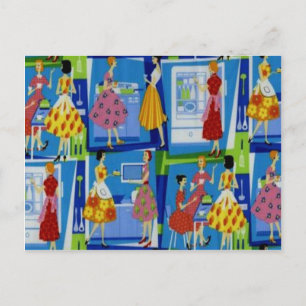 50-inch ontwerp voor huisvrouw briefkaart