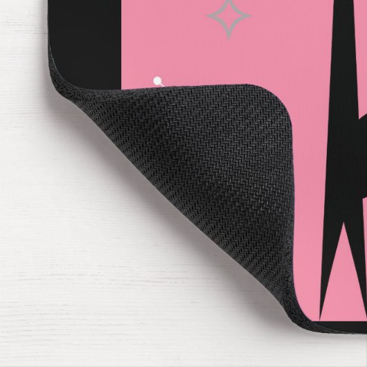 50-inch Retro Black Cat Pop Art Mousepad Muismat (Hoek)