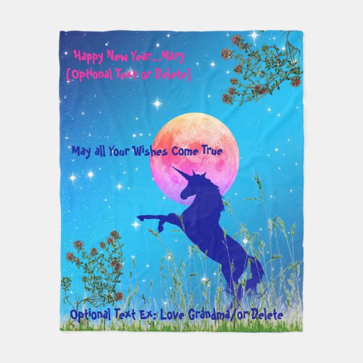 50-inch X60-inch monoloog Fleece Deken (Voorkant)