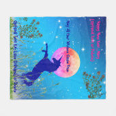 50-inch X60-inch monoloog Fleece Deken (Voorkant (Horizontaal))