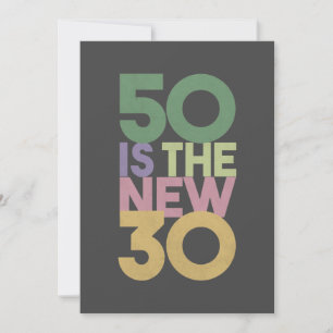 50 is de nieuwe 30 - 50e verjaardag Ca Essential Kaart