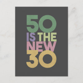 50 is de nieuwe 30 - 50e verjaardag van de essenti briefkaart