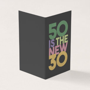 50 is de nieuwe 30 - 50e verjaardag van de essenti kaart