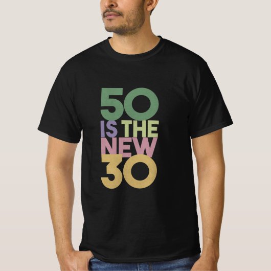 50 is de nieuwe 30 - 50e verjaardag van de essenti t-shirt (Voorkant)