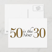 50 is de nieuwe 30 briefkaart (Voorkant / Achterkant)