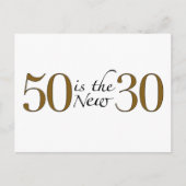 50 is de nieuwe 30 briefkaart (Voorkant)