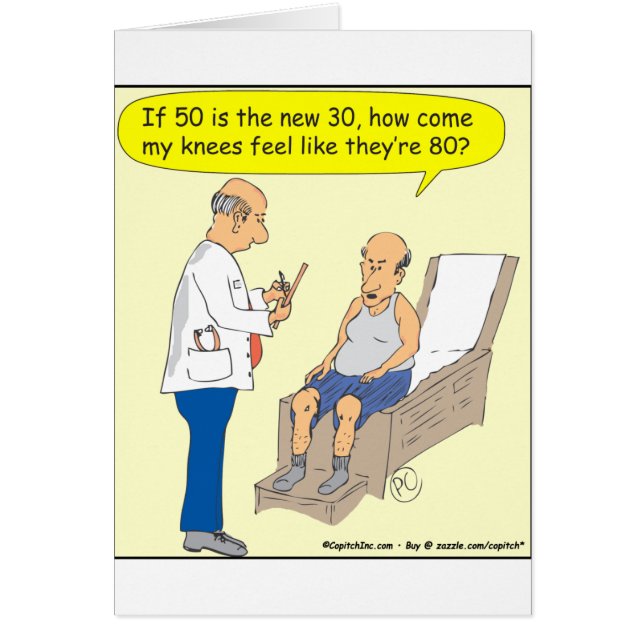 50 is de nieuwe 30 Cartoon (Voorkant)