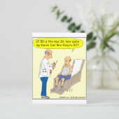 50 is de nieuwe 30 Cartoon Briefkaart (Staand voorkant)