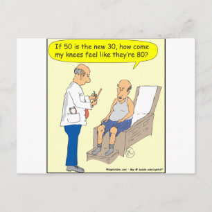 50 is de nieuwe 30 Cartoon Briefkaart