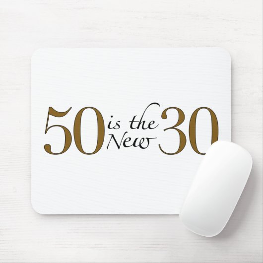 50 is de nieuwe 30 muismat (Met muis)