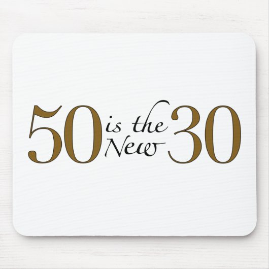 50 is de nieuwe 30 muismat (Voorkant)