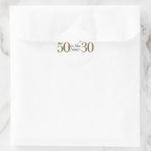 50 is de nieuwe 30 ronde sticker (Tas)