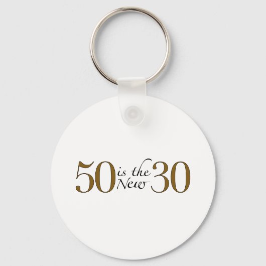 50 is de nieuwe 30 sleutelhanger (Voorkant)
