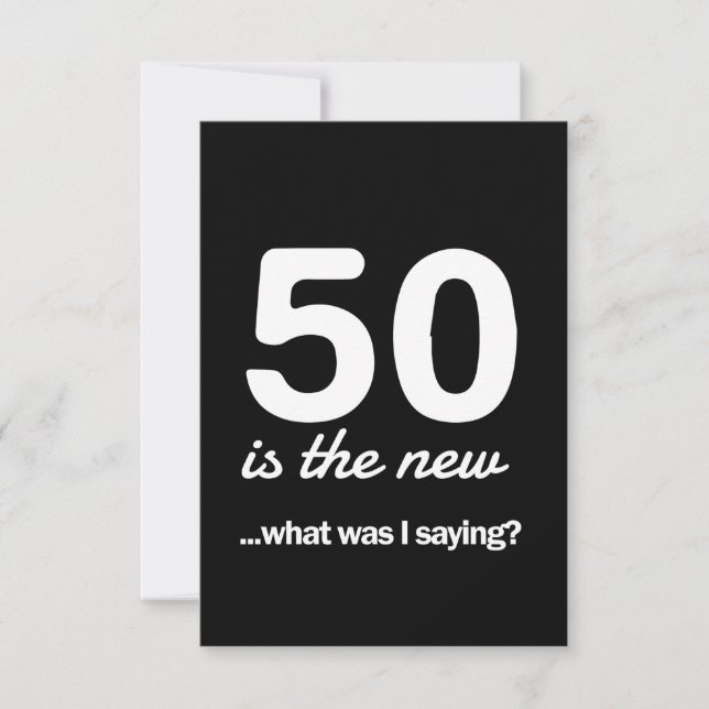 50 Is de nieuwe... wat was ik Gezegde? (Voorkant)
