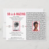 50 is een verbluffend, modern design, aangepaste f kaart (Voorkant)