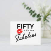 50 is het nieuwe fabeltje briefkaart (Staand voorkant)