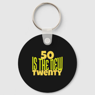 50 Is Het Nieuwe Twintig Grappige 50e Verjaardag 5 Sleutelhanger