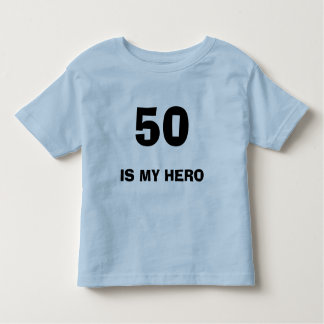 50, IS MIJN HERO KINDER SHIRTS
