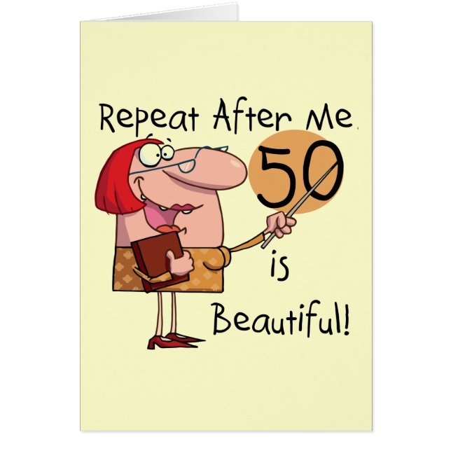 50 is mooie Tshirts en cadeautjes (Voorkant)