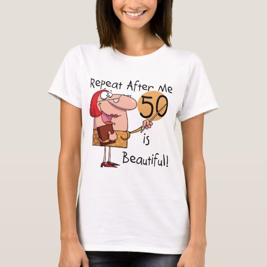 50 is mooie Tshirts en cadeautjes (Voorkant)