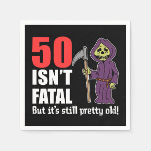 50 is niet fataal, maar het is nog steeds oude gri servetten