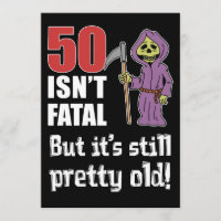 50 is niet fataal maar oude grappige Grim Reaper u