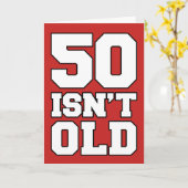 50 is niet oud, maar deprimerend Wenskaart Kaart (Gele Bloem)