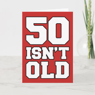 50 is niet oud, maar deprimerend Wenskaart Kaart