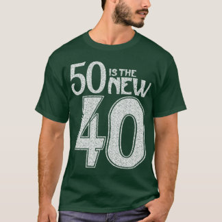 50 is NIEUW 40 (wit) T-shirt